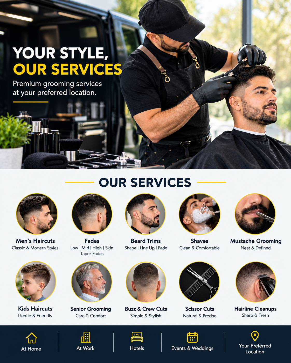 A Convenient Barber Experience, Designed Around You